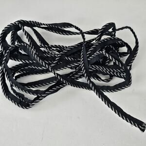 Vintage black and silver piping crafts decor trim pillows sewing